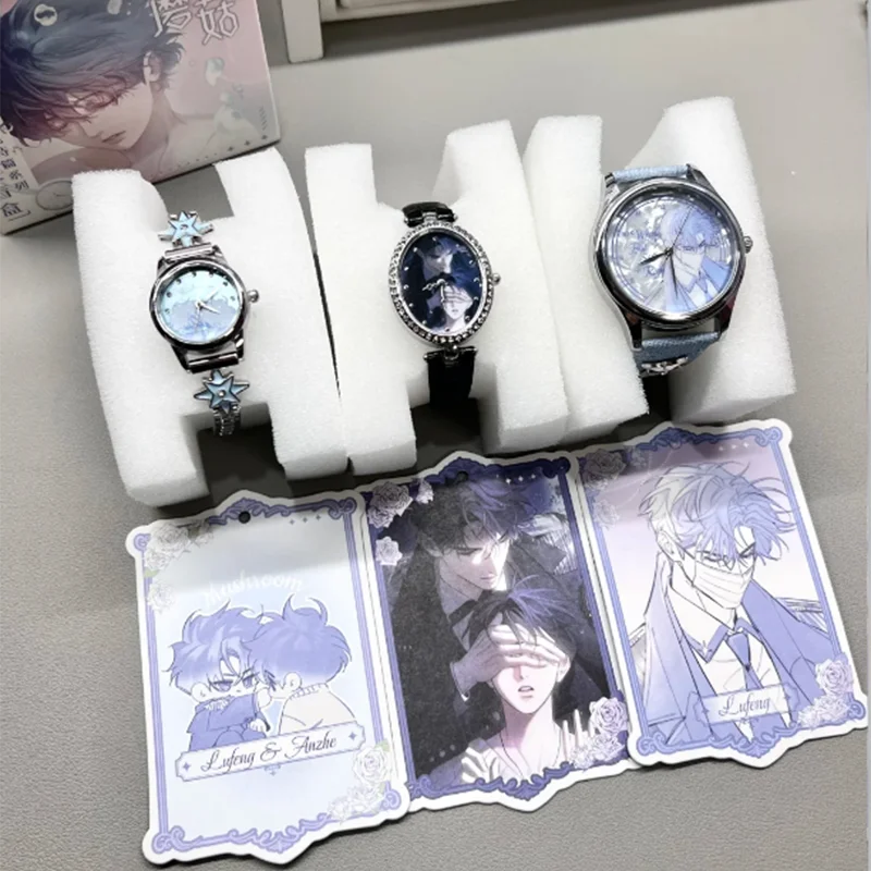 

Genuine Anime Little Mushroom Twilight Poem Series Watch Blind Box Trendy Toy Wristwatch Mystery Box Collectible birthday gifts