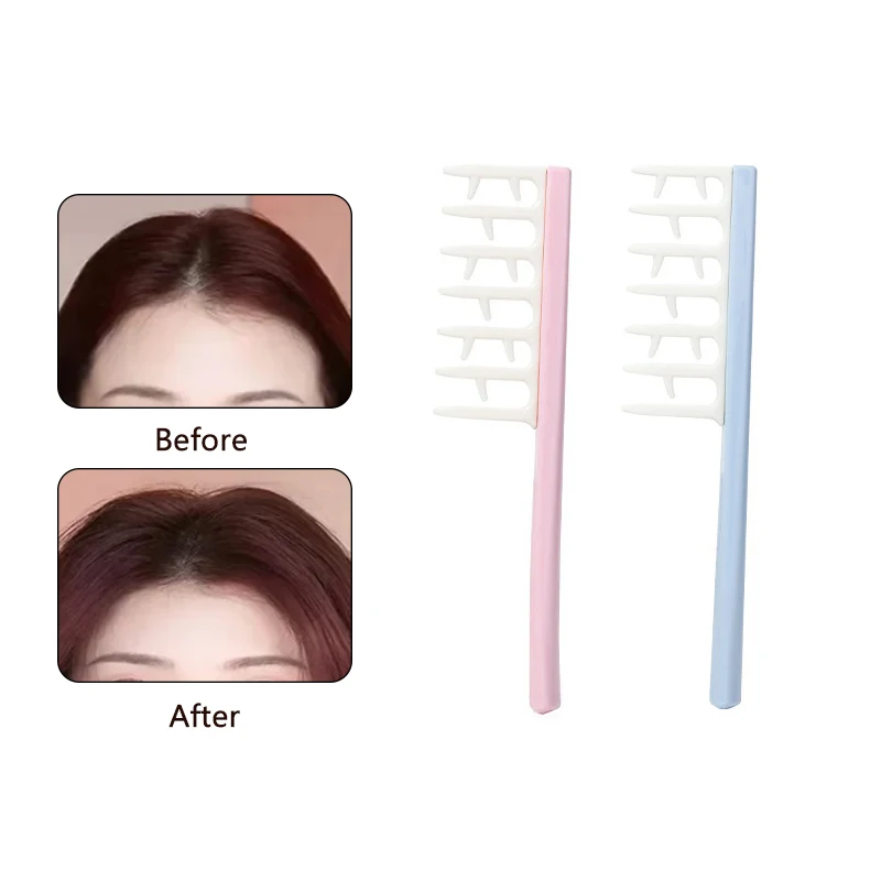 Fluffy Hair Root Comb Hair Styling Comb Home Use Dry & Wet Dual-purpose Hollow Pointed Tail Comb Z-shaped