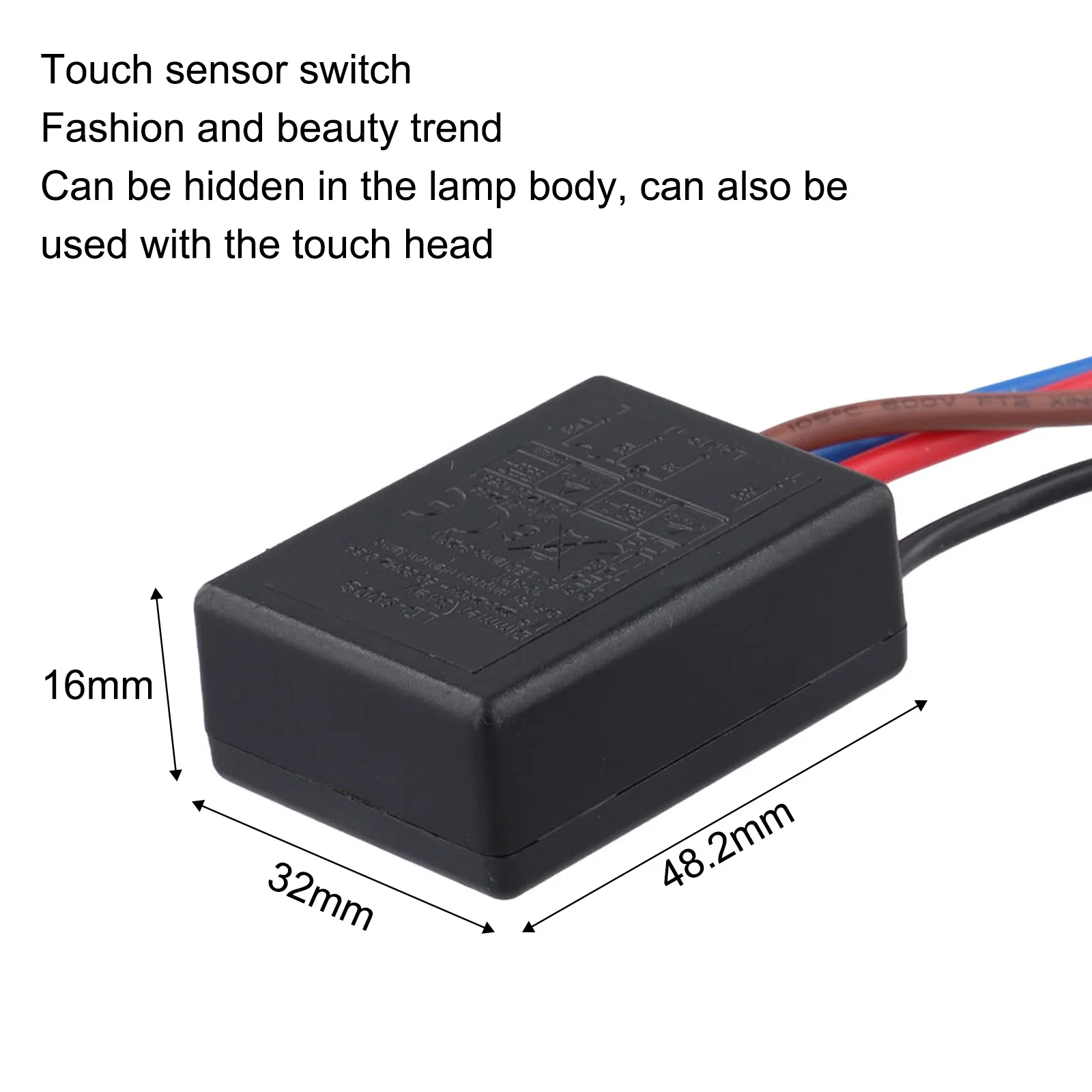 Touch Switch Inductive Switch LED Touch Sensor Switch 220V Black EU Type Inductive Switch High Quality Brand New