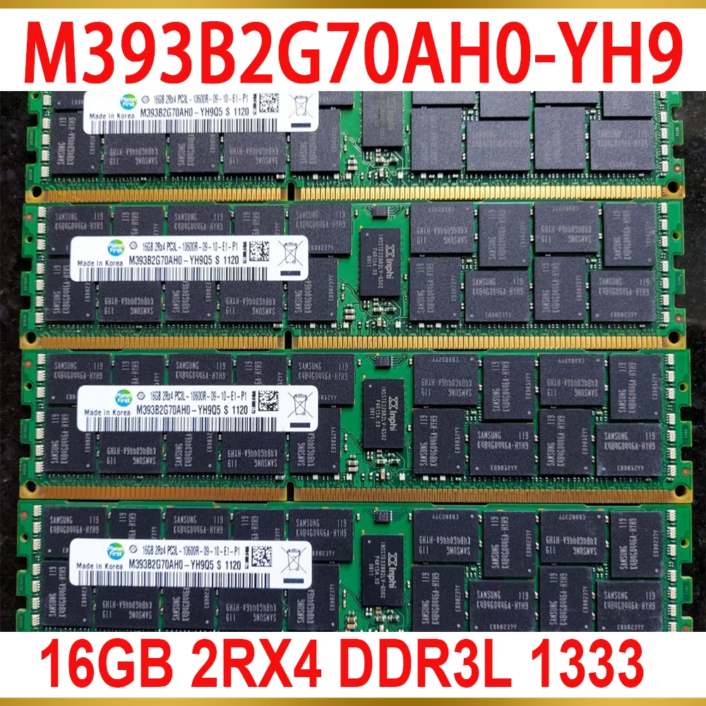 

1Pcs For Samsung RAM 16G 16GB 2RX4 DDR3L 1333 REG Server Memory M393B2G70AH0-YH9