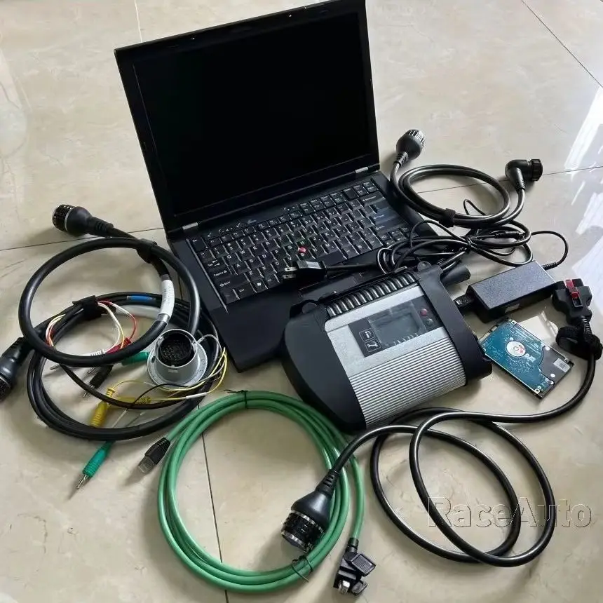 Newest Software 320gb HDD with Professional MB Star C4 SD Compact Connect 4 + 90% New Laptop T410 i5 cpu 4gb ram Ready to Use