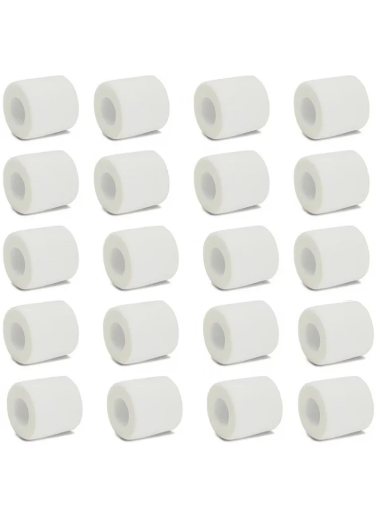 Bandage médical en gaze blanche, auto-adhésif, respirant, élastique, pour fixation sportive, doigt, poignet, jambe, 1/6/20 pièces