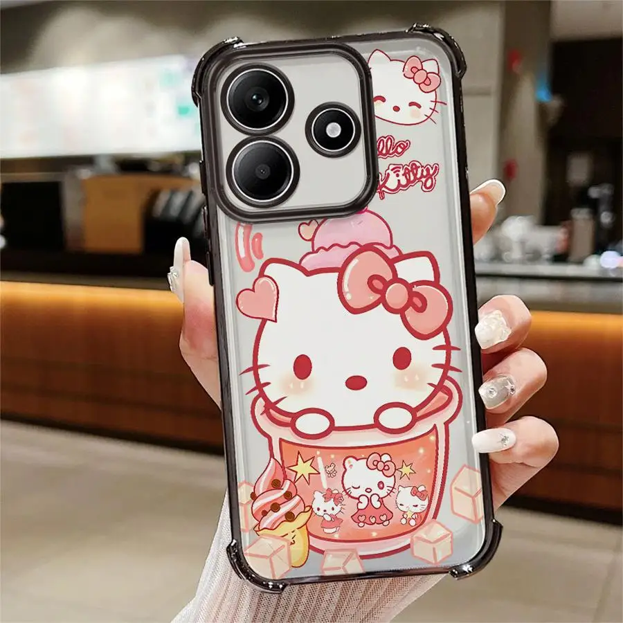 Custodia Cover per telefono per Redmi Note 10s 10 Lite 14 Pro Plus 9S 11 12 13 11s Cartoon Sanrio Hello Kitty