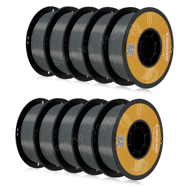 KINGROON PETG 3D-printer filament 1.75mm 5KG 10KG Gemengde Kleuren 3D-printmateriaal 1kg/rol PETG Plastic voor FDM 3D-printer