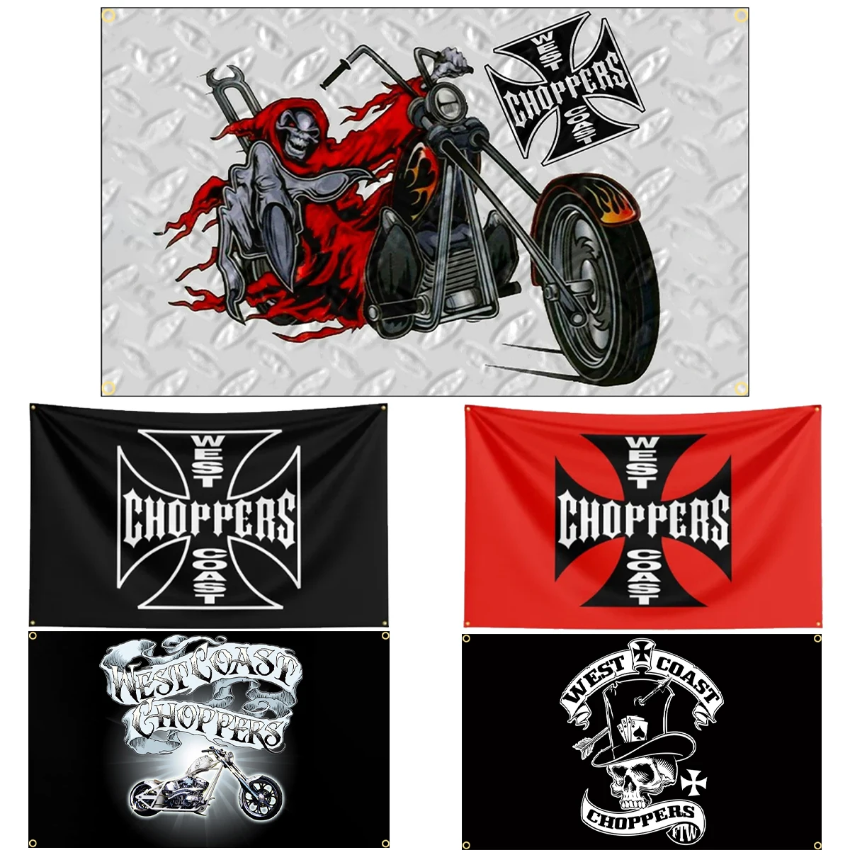 90x150CM 3x5Ft West Coast Choppers Flag Polyester Digital Printed Logo Tool Banner Flag Decoration Banner Flag Banner