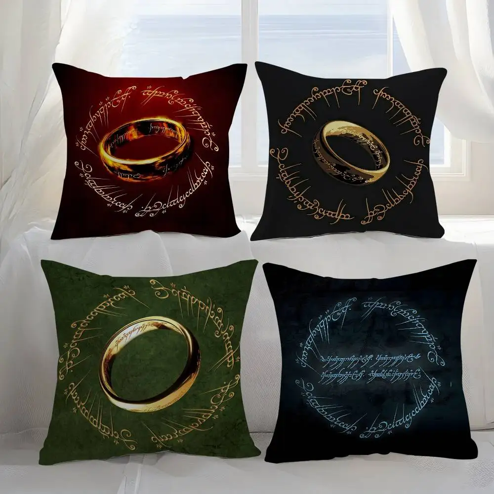 The L-Lord Of The R-Rings Pillow Case Sofa Short Plush Double-sided HD Printing Room Home Office Gift Cushion Cover