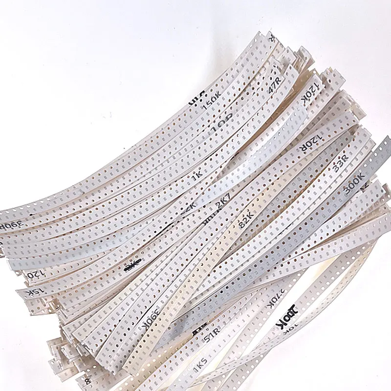 50-4000개 저항기 세트 0603 0805 1206 1210 0402 SMD 저항기 모듬 키트 1R-1M 1% 33가지 값 X 20개 660개 샘플