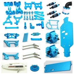 PigRC HSP 94122 RC Car Metal Upgrade Swing Arm Gearbox Assembly Chassis Shock Absorber Plate CVD For 1/10 Petrol On Road Racing