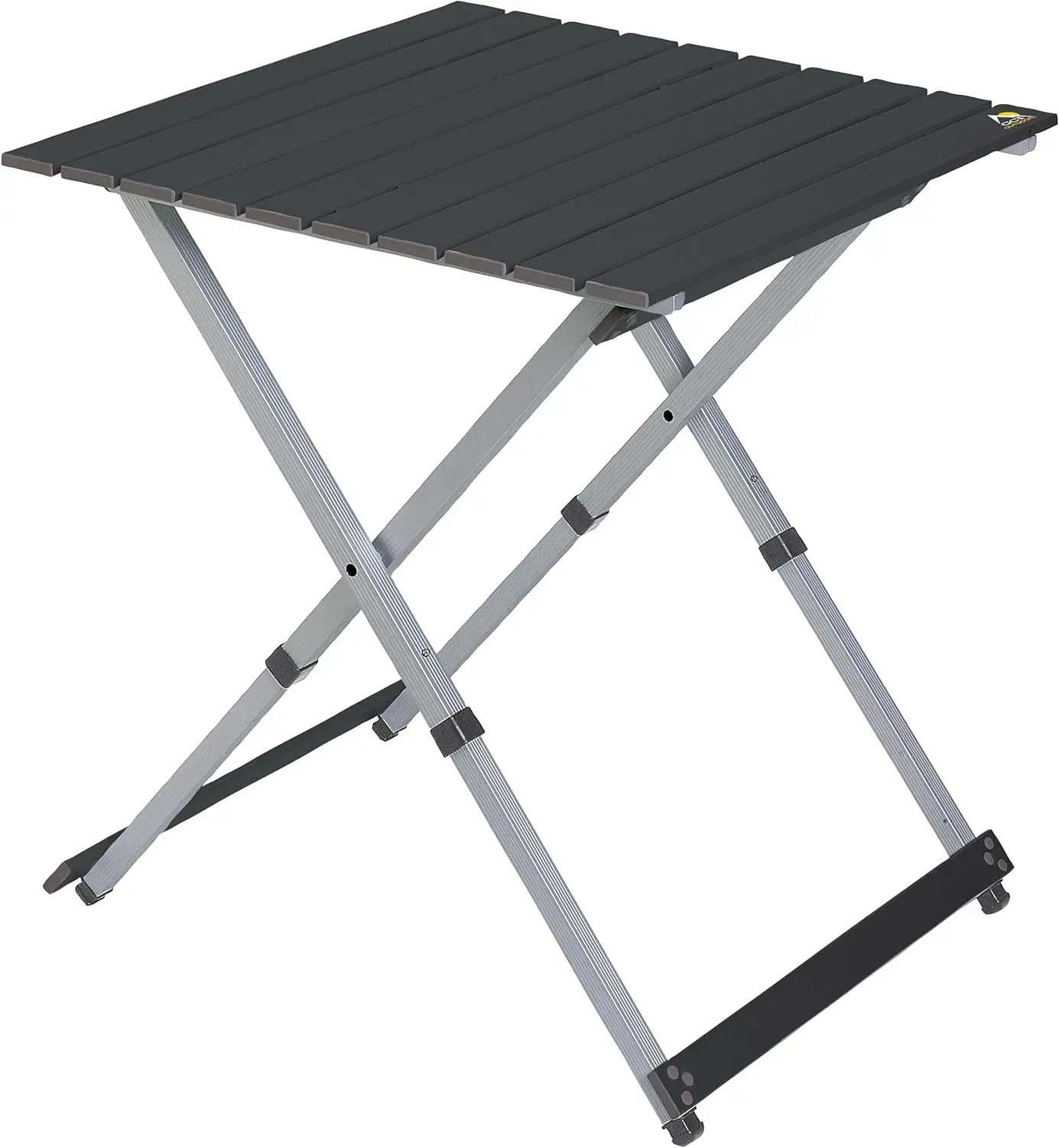 

Folding Camp Table with Heat Resistant Aluminum Top, 60 lbs Capacity, Portable with Carry Handle