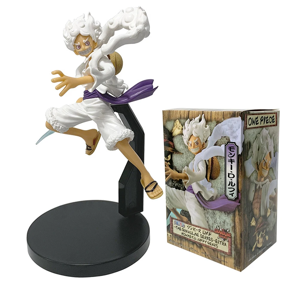 One Piece Handheld Nika Monkey D. Luffy Stehender Nika 5 Stufen Trendiges Spielzeug Cartoon Anime Desktop Auto Ornament Peripherie-Geschenke
