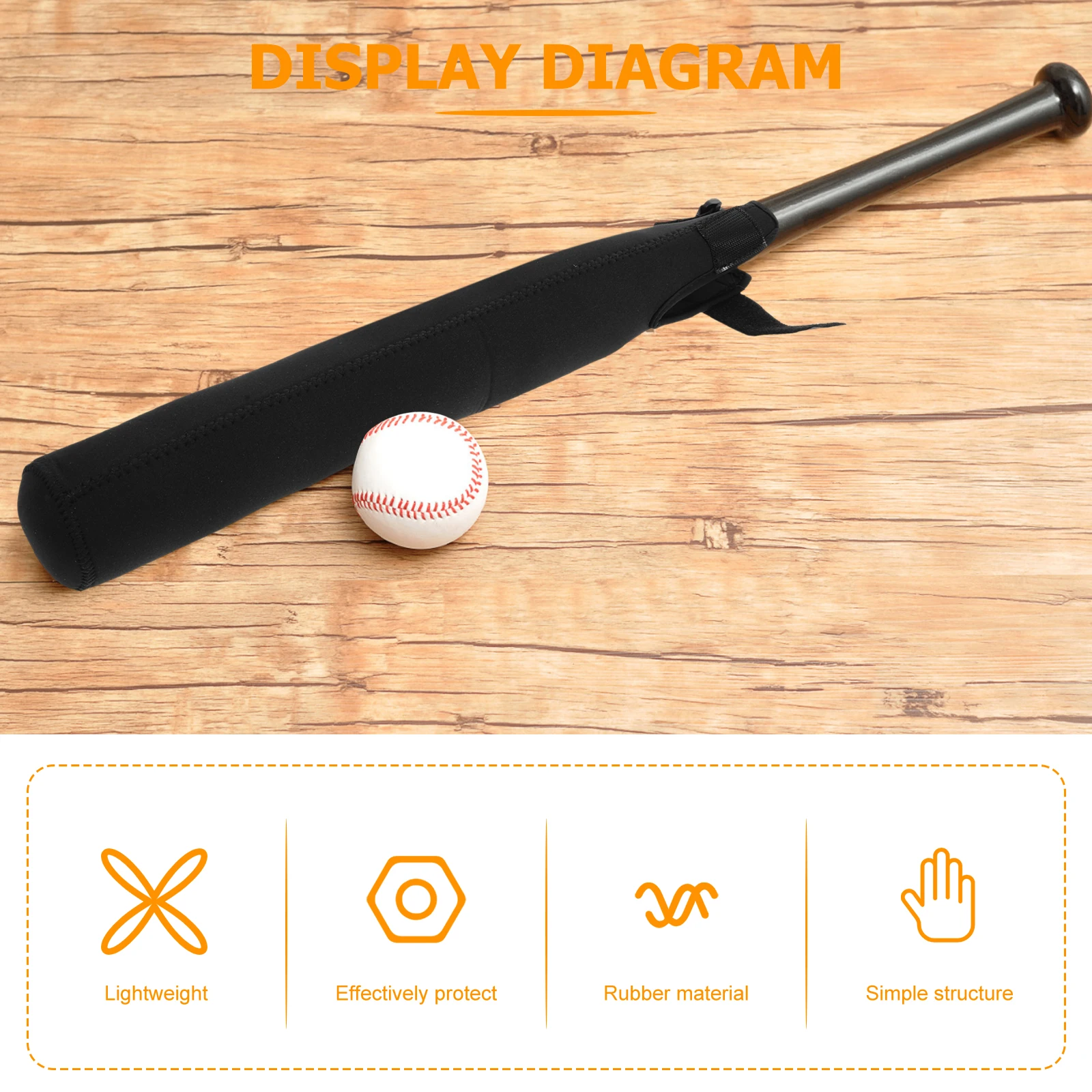 

Baseball Bat Cover Protector Batting Tape for Bats Wraps Baseballbatgrip Sleeves Softball Bags Round