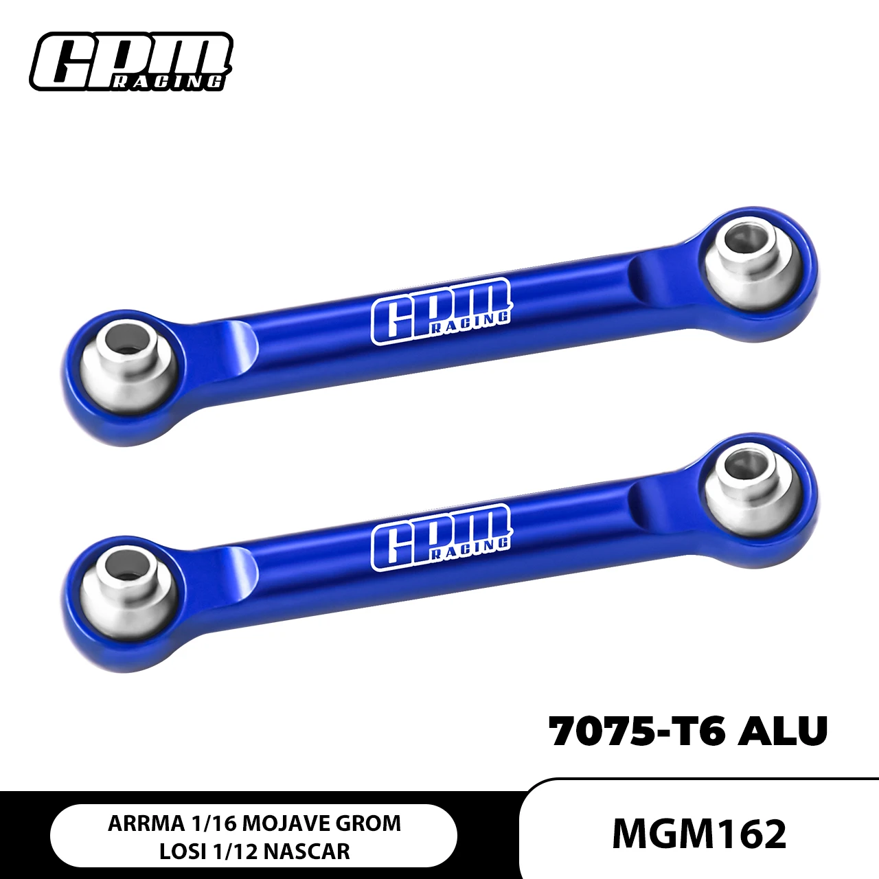 GPM 7075 Alloy Front Steering Link Rods For ARRMA 1/12 Nascar 1/16 Mojave Grom DSC-ARA2304
