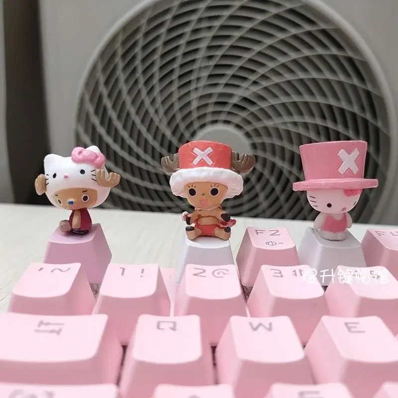 Sanrio Hello Kitty melody anime cute creative personality three-dimensional mechanical keyboard esc cross axis keycap cartoon