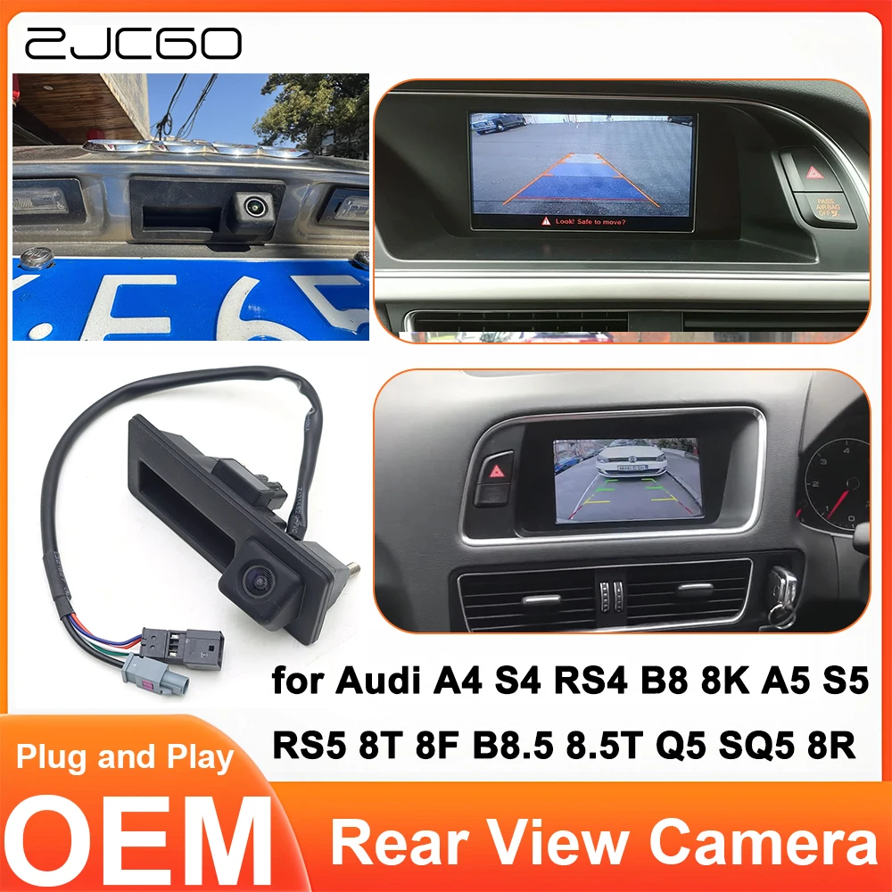 

for Audi A4 S4 RS4 B8 8K A5 S5 RS5 8T 8F B8.5 8.5T Q5 SQ5 8R Rear View Reverse Backup Trunk Handle OEM Original Camera CanBus