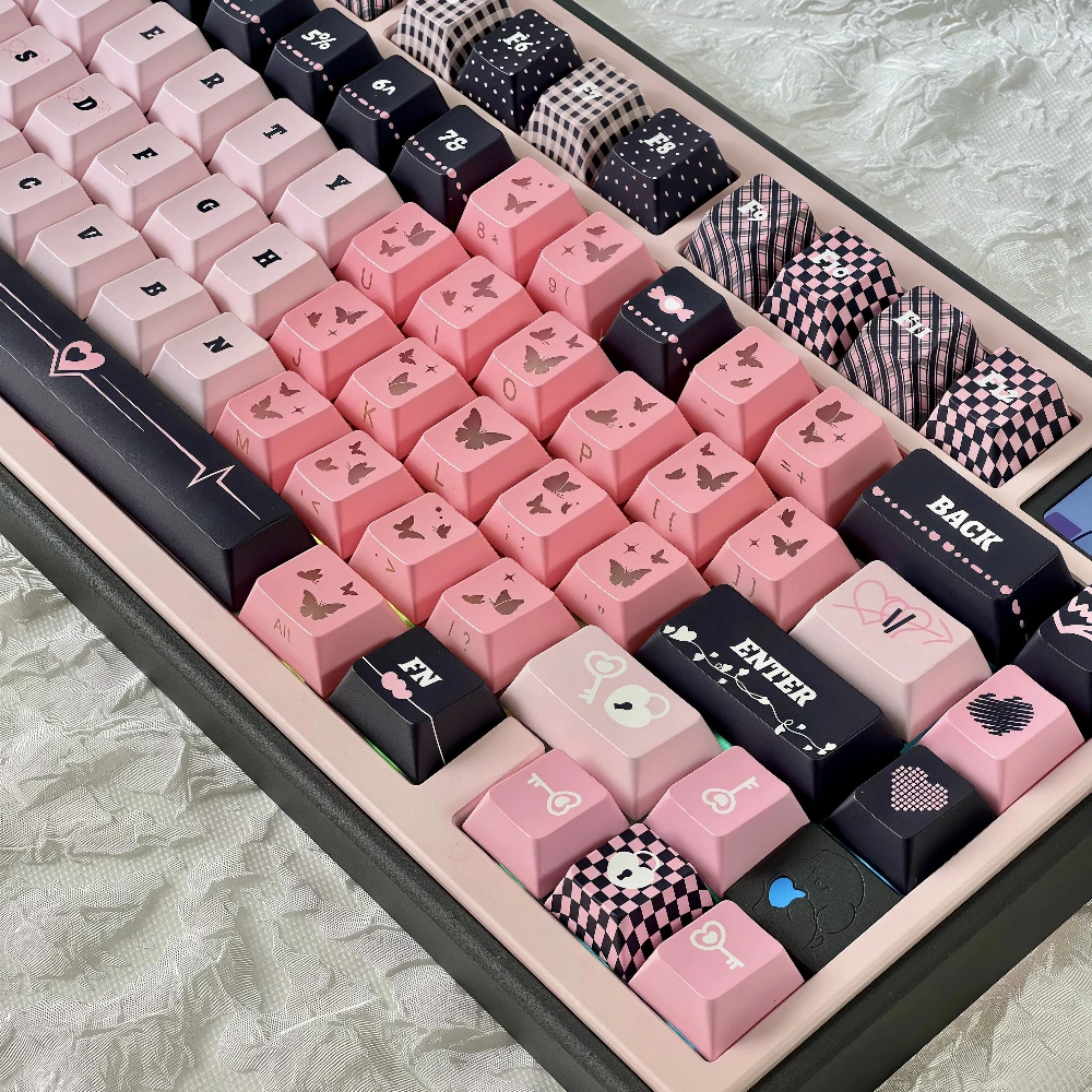 

Прозрачные клавишные колпачки с гравировкой в виде бабочек, в стиле OEM, подходят для механических клавиатур и идеально подходят для DIY и подарков.