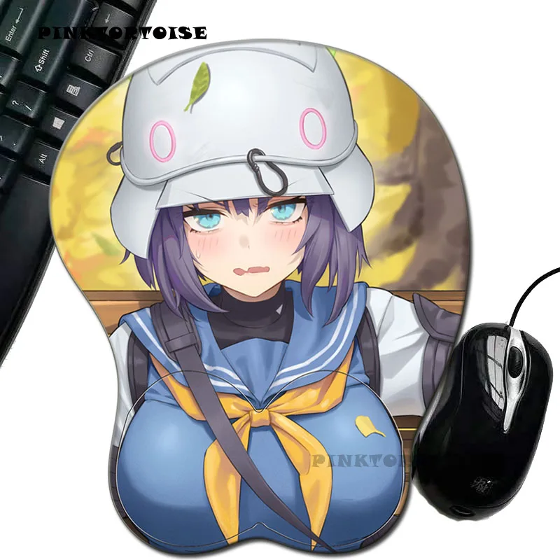 

PINKTORTOISE COMPUT MOUS Anime 3D saki Mouse Pad GIFT Desktop Mouse Mat Gaming Mousepad Wrist Rest Pad 260X210X30MM