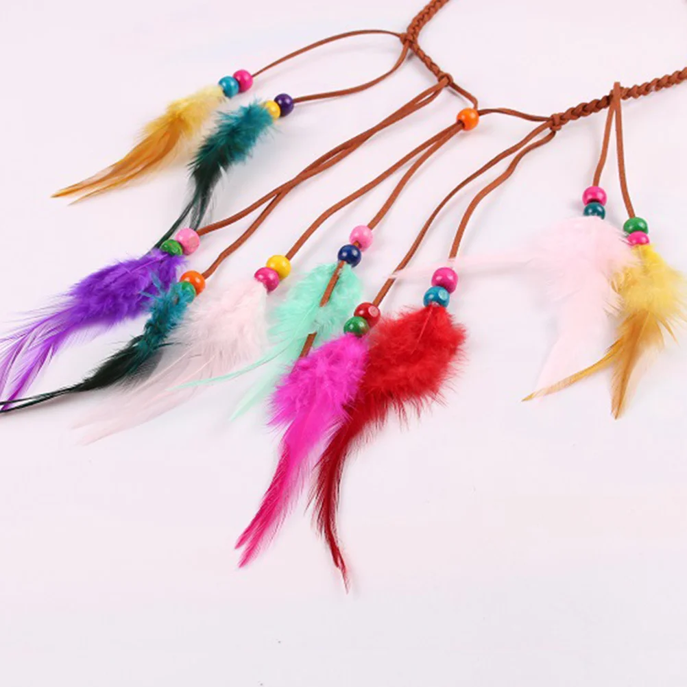 

Bohemian Headband Colorful Beads Tassel Rope Design Festival Wedding Party Photography Hairwear Bohemian Headband
