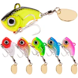 1PCS Rotating Metal VIB Vibration Bait Spinner Spoon Fishing Lures 5g -20g Jigs Trout Winter Fishing Hard Baits Tackle Pesca