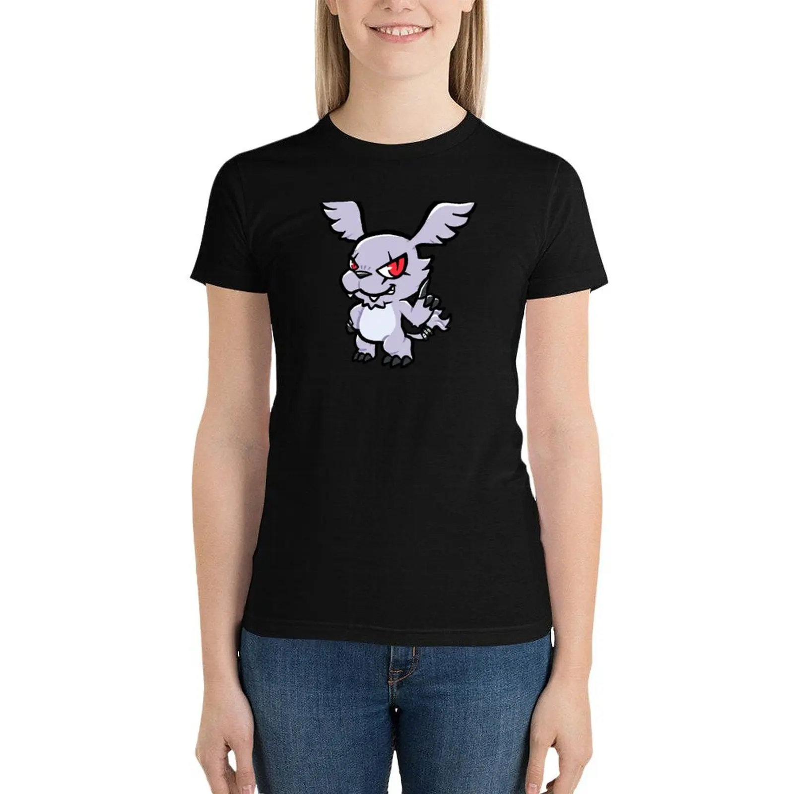 Camiseta de anime Gazimon para mujer, ropa de secado rápido, tops