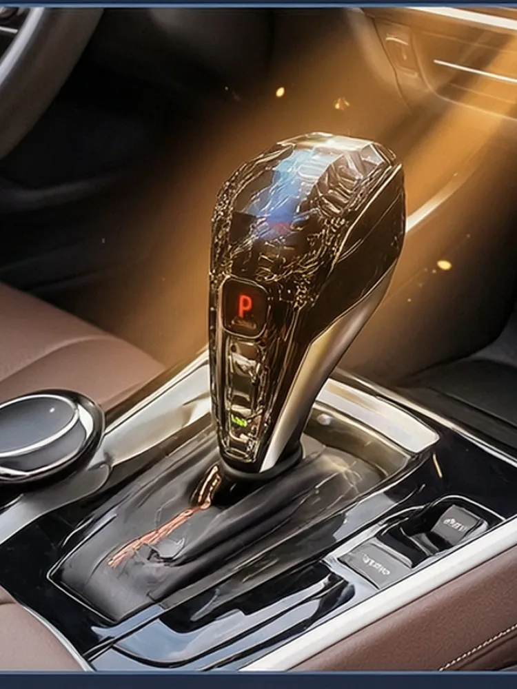 3 Piece Set Crystal Gear Shift Knob Lever Stick Handle For BMW 3 5 6 7 Series X3 X5 X6 F30 G15 F01 G20 G05 G21 G28 G30 G31 G38