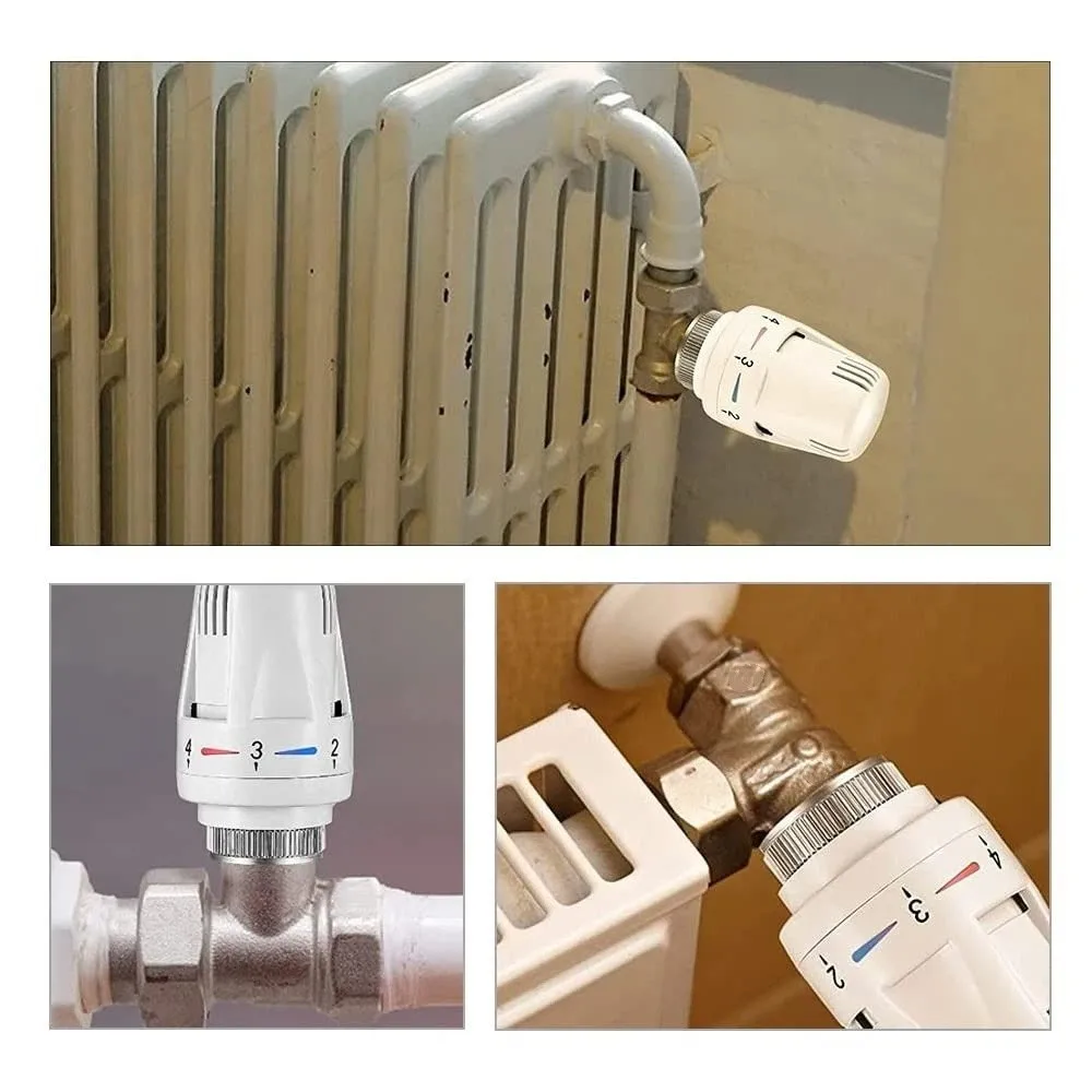 Automatic Thermostatic Thermostatic Radiator Valve Straight Type Manual Floor Heating Valve Durable Adjustable