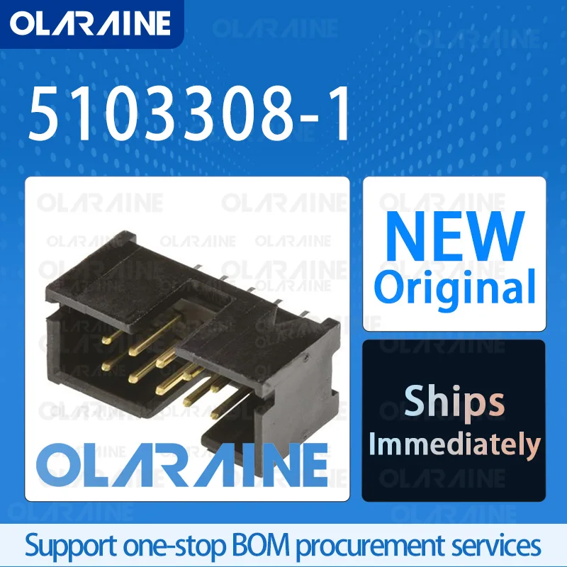 

20/50/100Pcs 5103308-1 100% brand new and original IC chip Headers and wire housings 10 Position Current 1 A