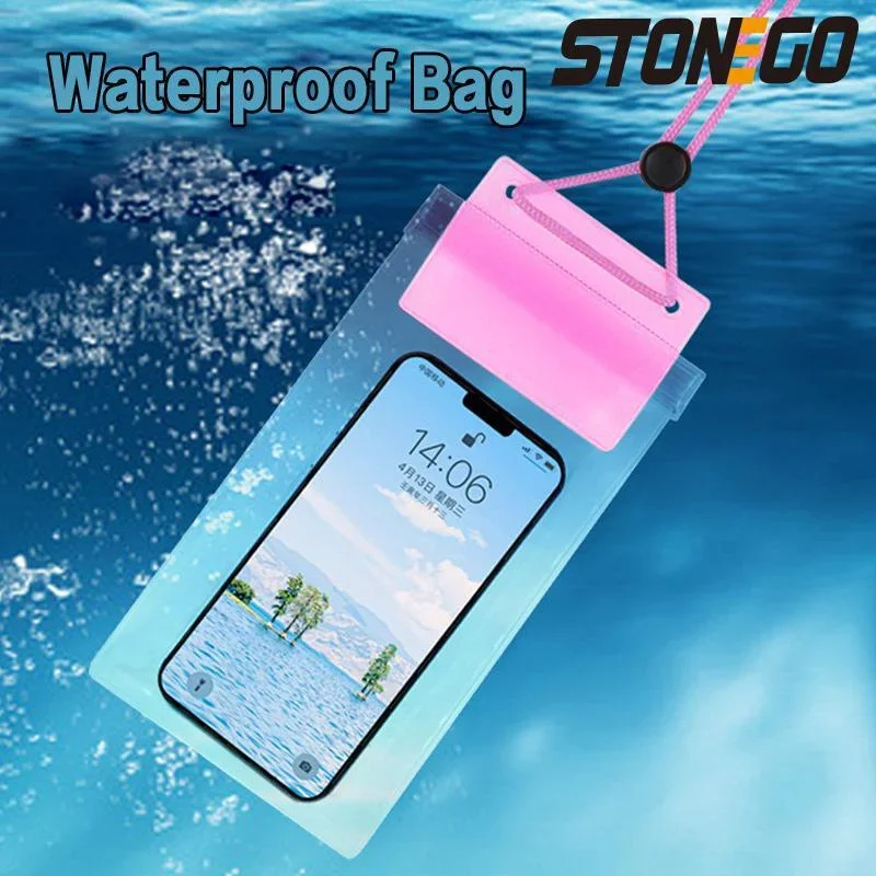 Transparent Mobile Phone Waterproof Bag Universal Mobile Phone Case for Swimming Diving Outdoor Mobile Phone Waterproof Pouch