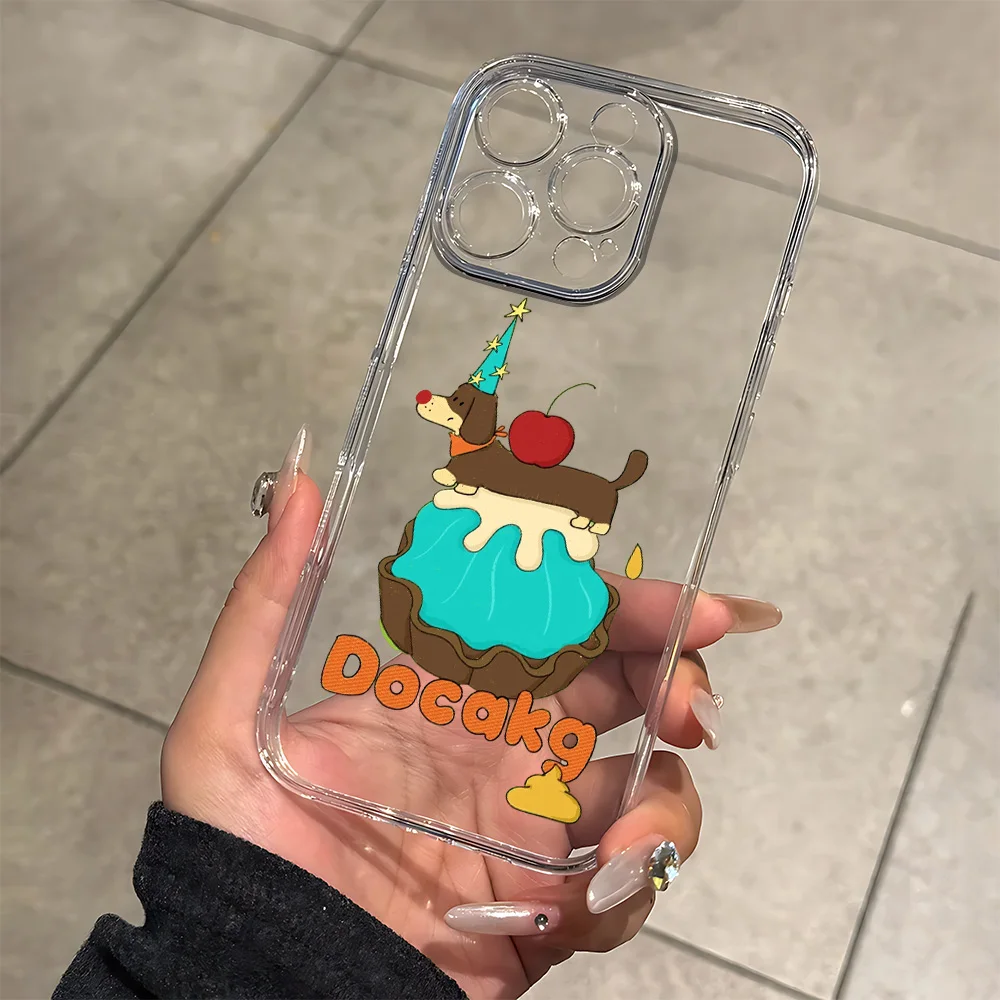 

Sausage Dog Print Silicone Phone Case for IPhone 17 16 15 14 13 12 11 Pro Xs Max Air Mini 7 8 6 6s Plus SE 2020 2022 Cover