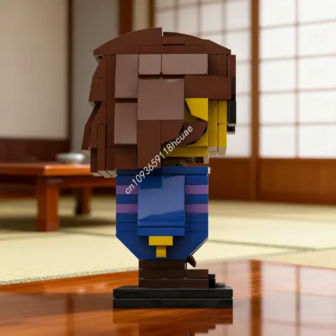 166pcs MOC UNDERTALE FRISK BRICKHEADZ Model Building Blocks Toys Christmas Gifts Construction Creative DIY Idea Education Brick