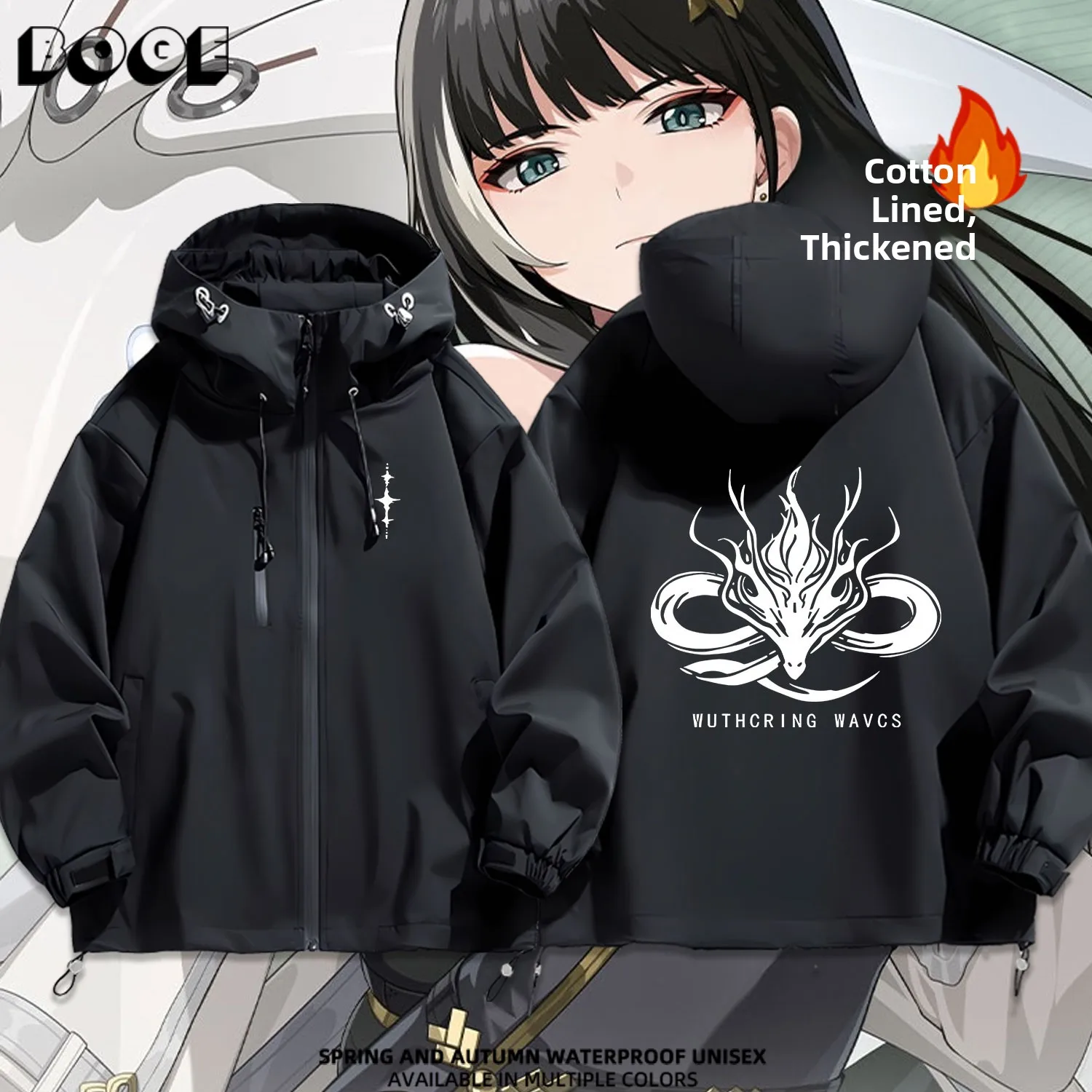 

Утепленная куртка Minhao Game Surrounding для активного отдыха, повседневная, водонепроницаемая, весна-осень-зима, молодежная, модная