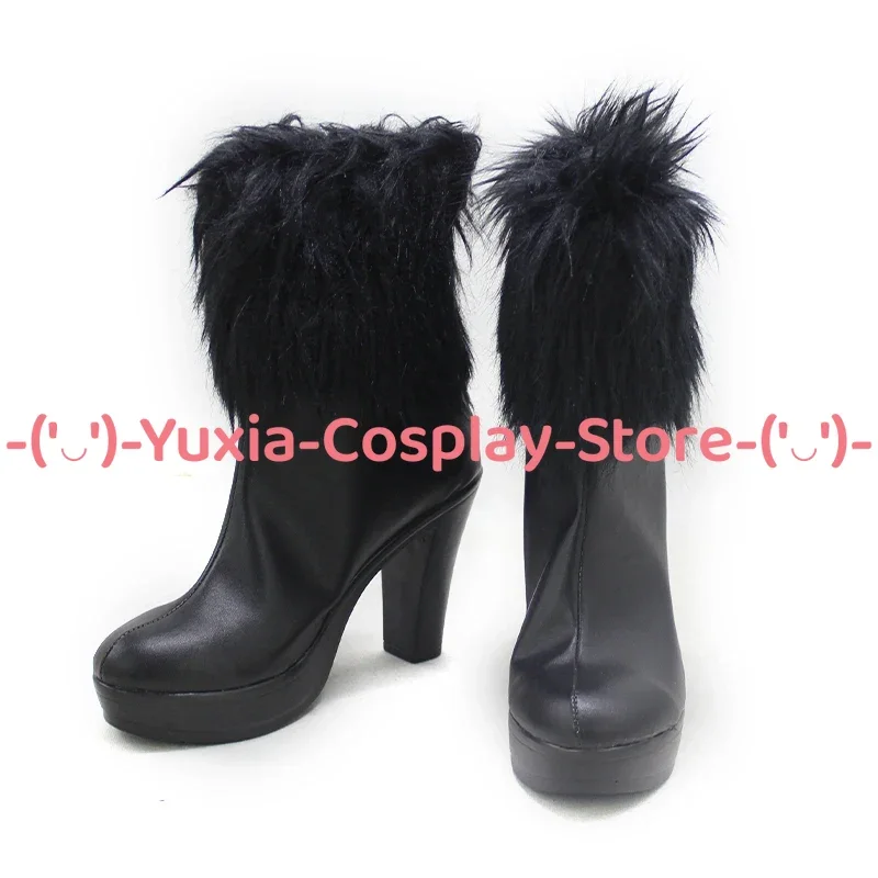Yuxiacosplay! Buty do cosplayu Florence z Girls Frontline, rekwizyt postaci z anime, skórzane botki z PU, kostium na Halloween, karnawał, imprezę.