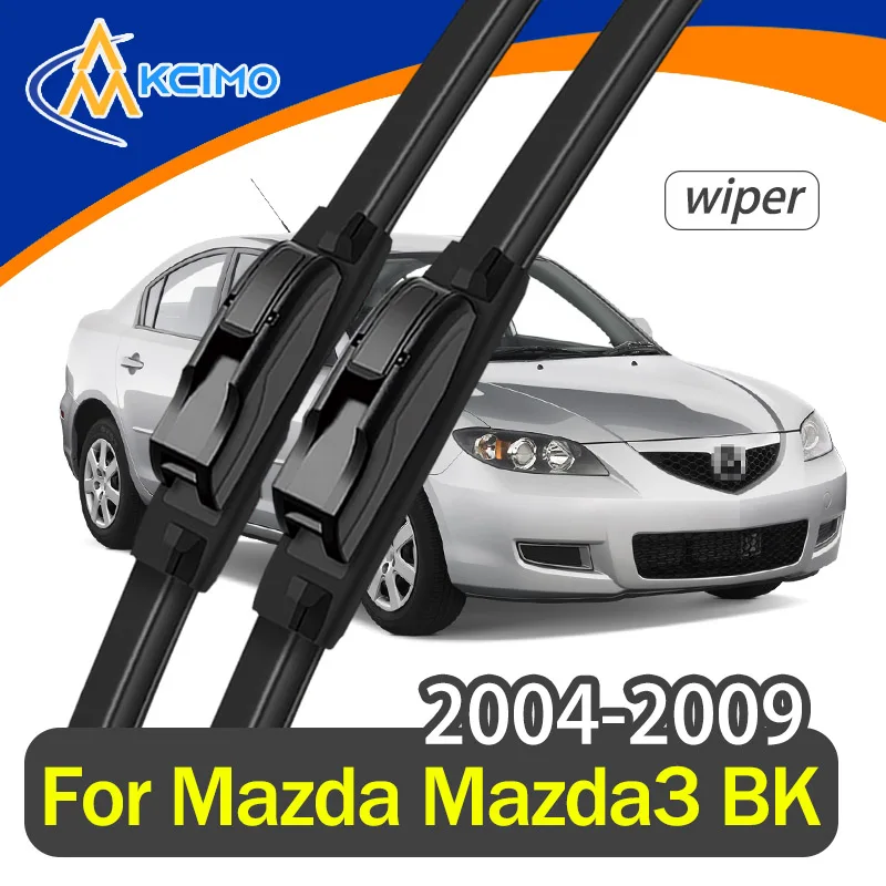 

For Mazda Mazda3 BK 2004-2009 Wiper Front Wiper Blades 2pcs HD Quiet Durable Automotive Wiper Windshield Windscreen Accessories