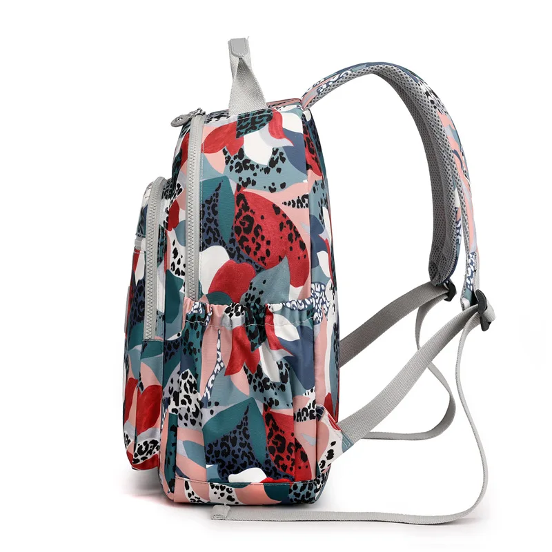 Mochila con estampado Floral para chica adolescente, bolsa de viaje para estudiantes, equipaje de viaje, nueva moda