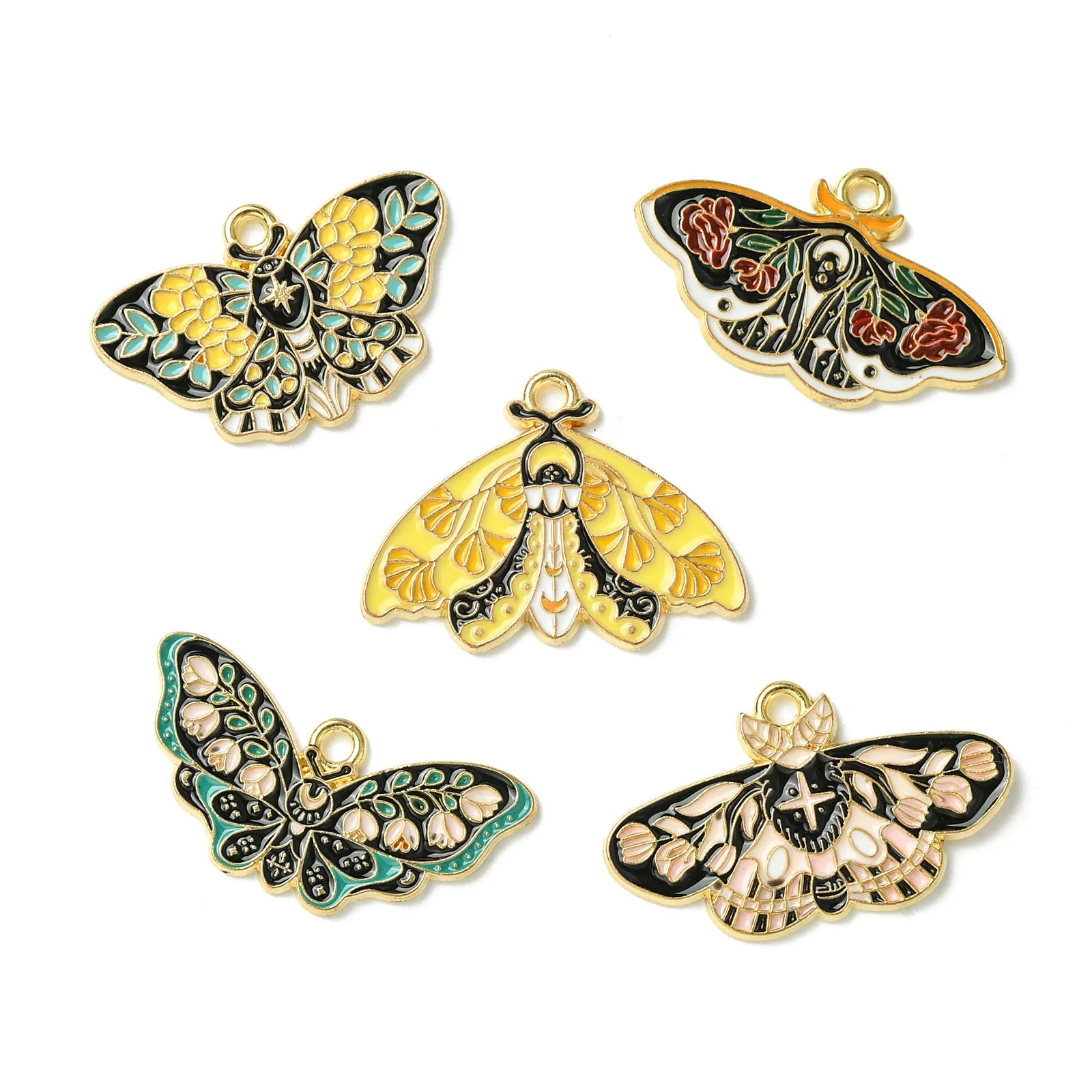 pandahall-delicado-borboleta-encantos-para-fazer-joias-animal-moth-encantos-artesanato-5-estilos-20-pecas