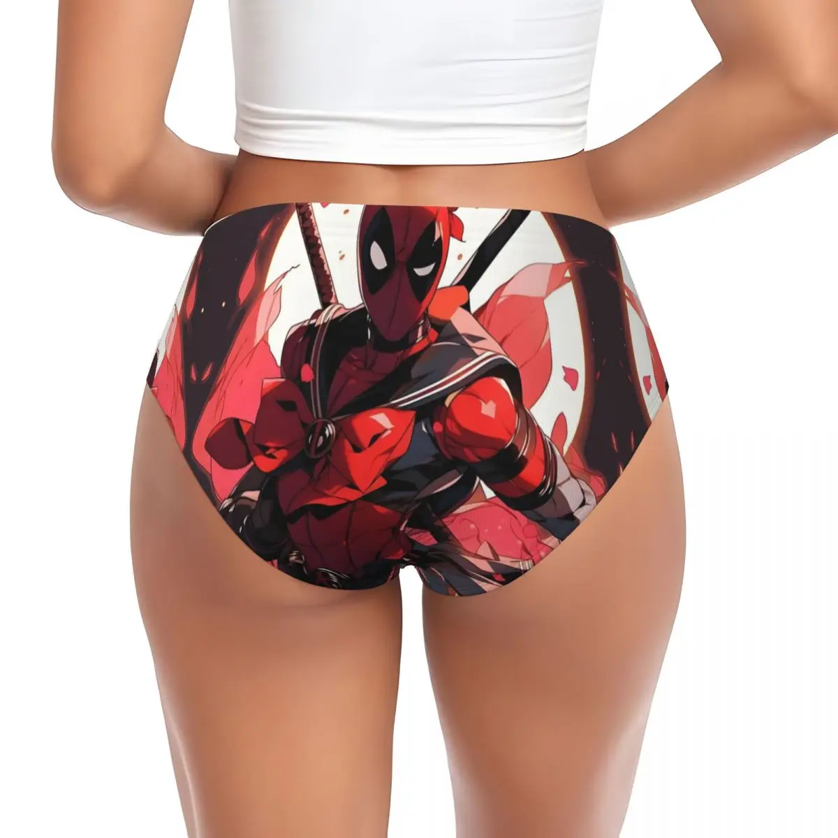 Женские трусики с изображением Дэдпула на заказ, нижнее белье, женские удобные забавные трусы, трусы