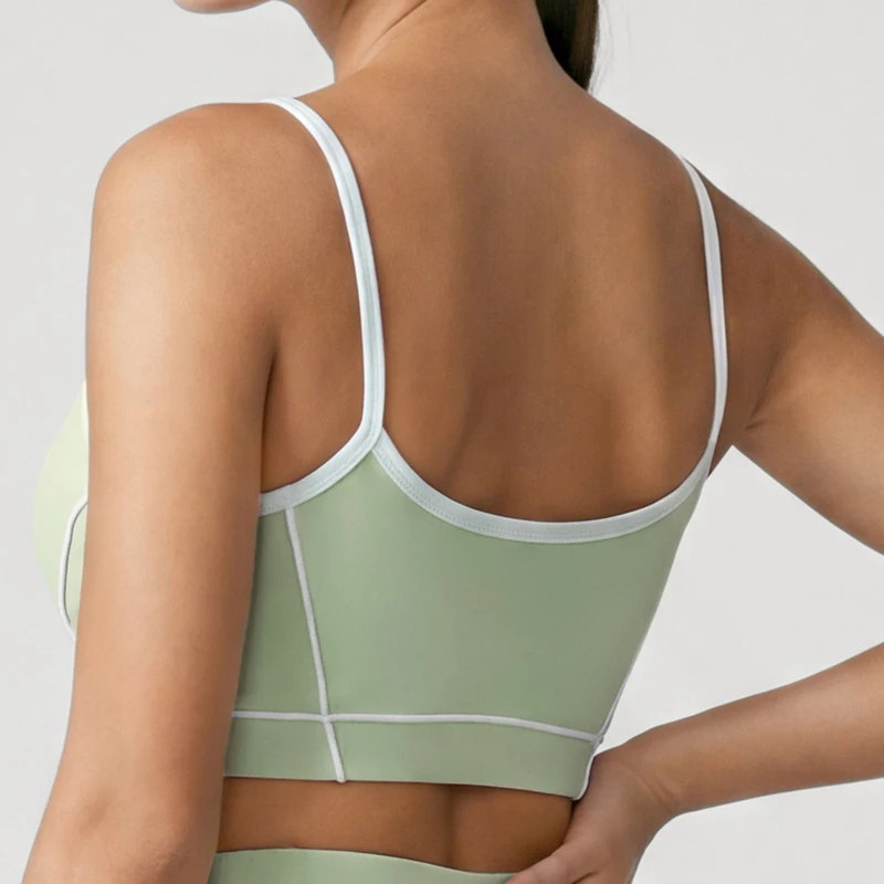 Women Fitness Yoga Bra Naked Feeling Sports Underwear Breathable Quick Dry Gym Crop Top With Chest Pads Female Workout Clothes