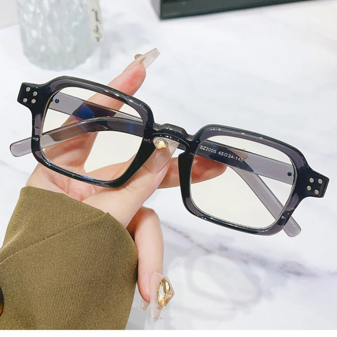 

New Square Blue Light Blocking Glasses Men Unisex Women Transparent Anti Blue Light Computer Glasses