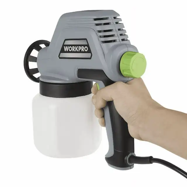 WORKPRO 전기 스프레이 분무기 0.8mm 노즐, 216W: 실용성과 성능의 완벽한 조화