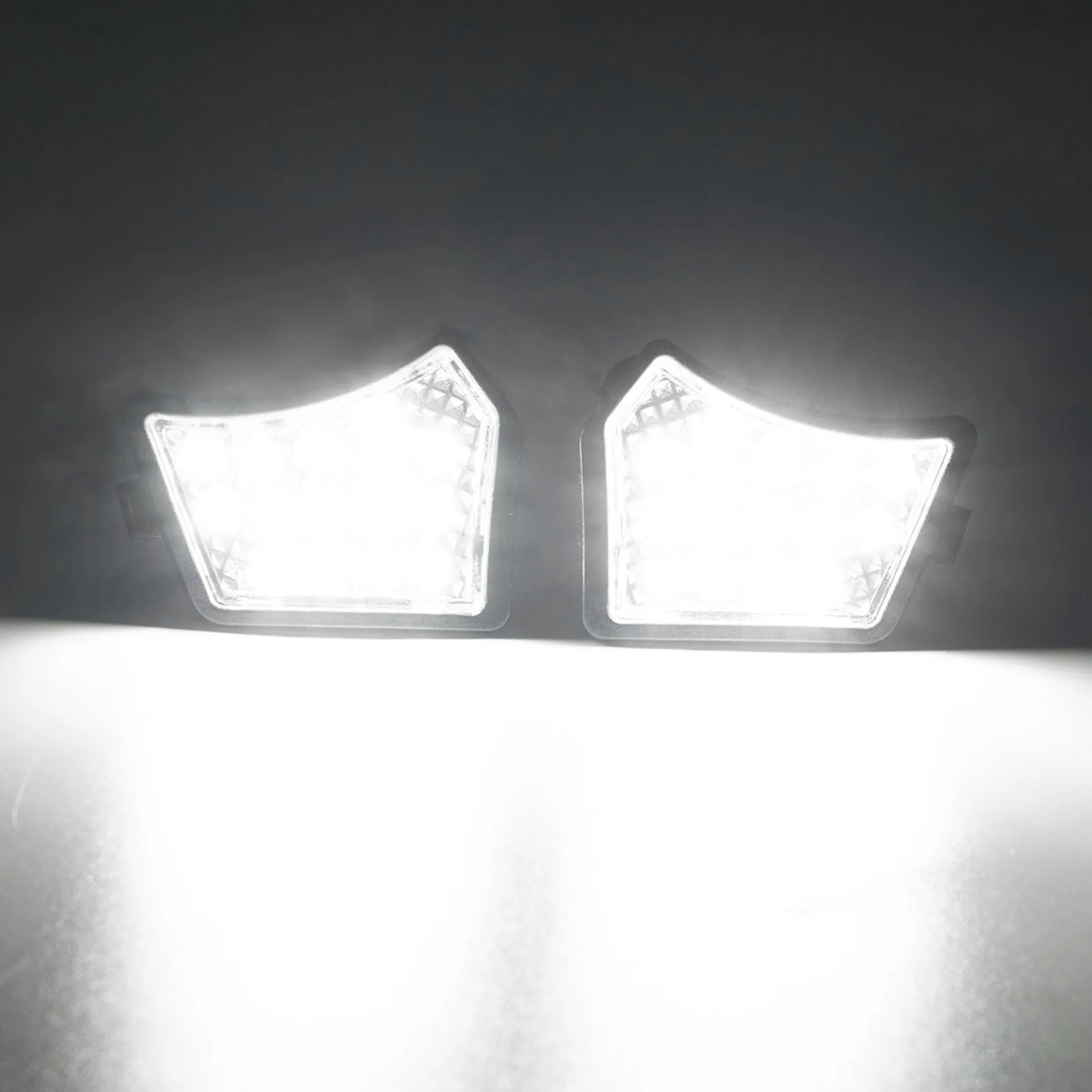 2x LED Under Mirror Puddle Light For Volvo V40 V50 V60 V70 MK3 C70 MK2 XC90 XC70 Jaguar XK XF Under Mirror Welcome Lamp
