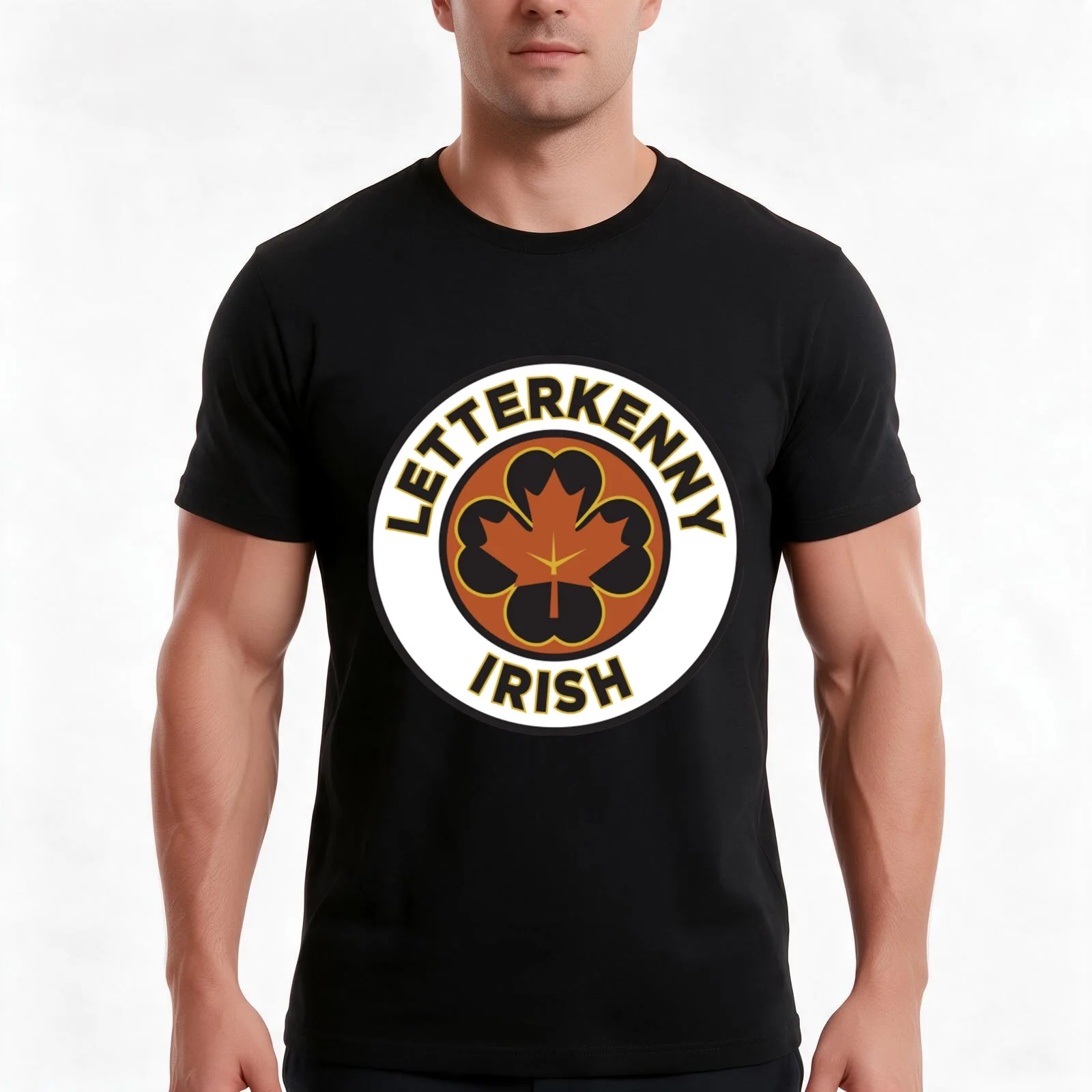 Letterkenny T-Shirt, Summer Casual Cotton Tee, Oversized Streetwear Tops, Vintage Graphic Print, Loose Fit Short Sleeve