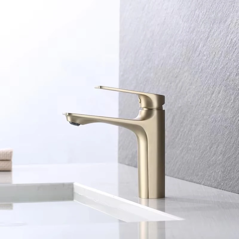 

Drawing Gold Toilet Cabinet Hot And Cold Faucet Face Wash Basin Special Anti-Splash Water