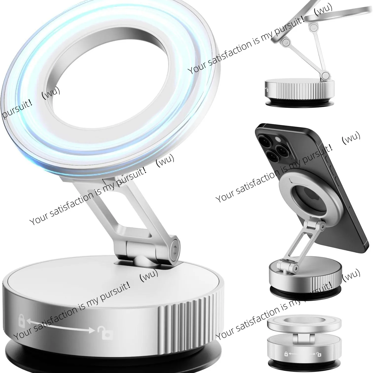 Mobile phone magnetic bracket button to relieve emotions Double-sided magnet bracket