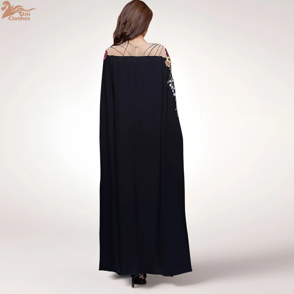 

Eid Djellaba Dubai Applique Abaya Evening Dresses for Women Kaftan Morocco Caftan Muslim Party Gown Ramadan Femme Robe Jalabiya