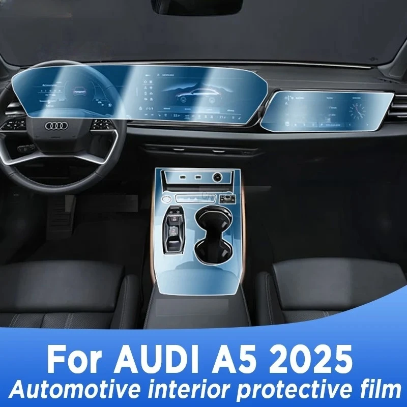 

For AUDI A5 2025 Panel Navigation Screen Automotive Interior Protective Cover Film Anti-Scratch Sticker