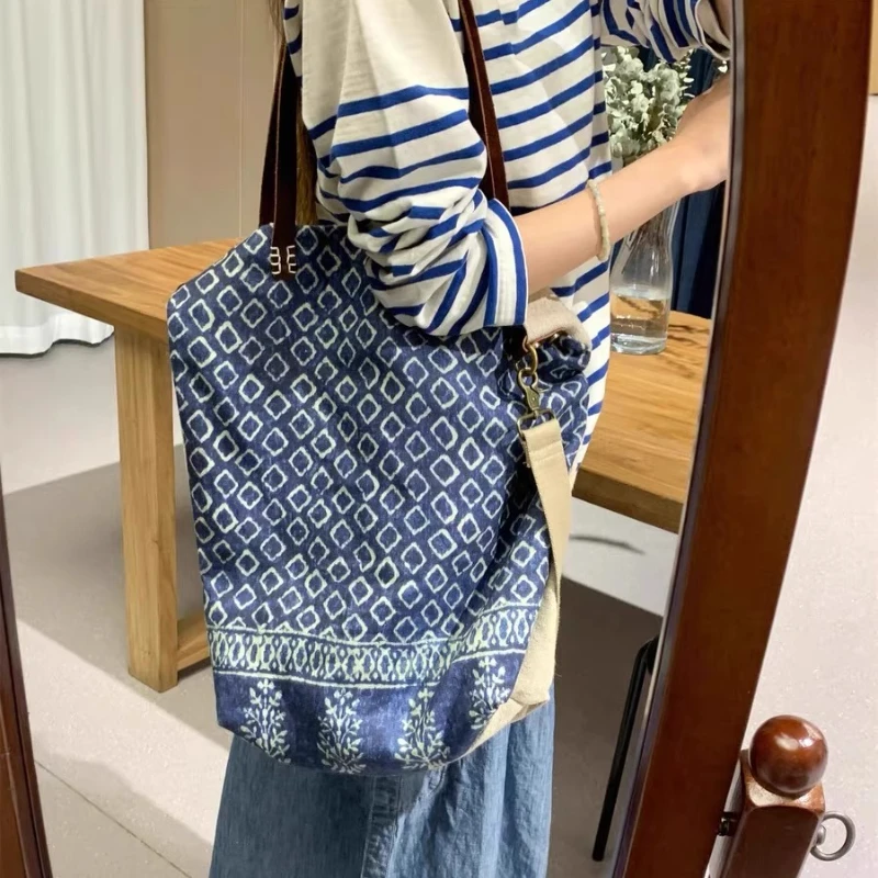 

Vintage Woman Bag Ethnic Style Bucket Handbags Large Capacity Hand Bags Shoulder Bag Handbag Bags for Women Bolsas De Mujer 2025