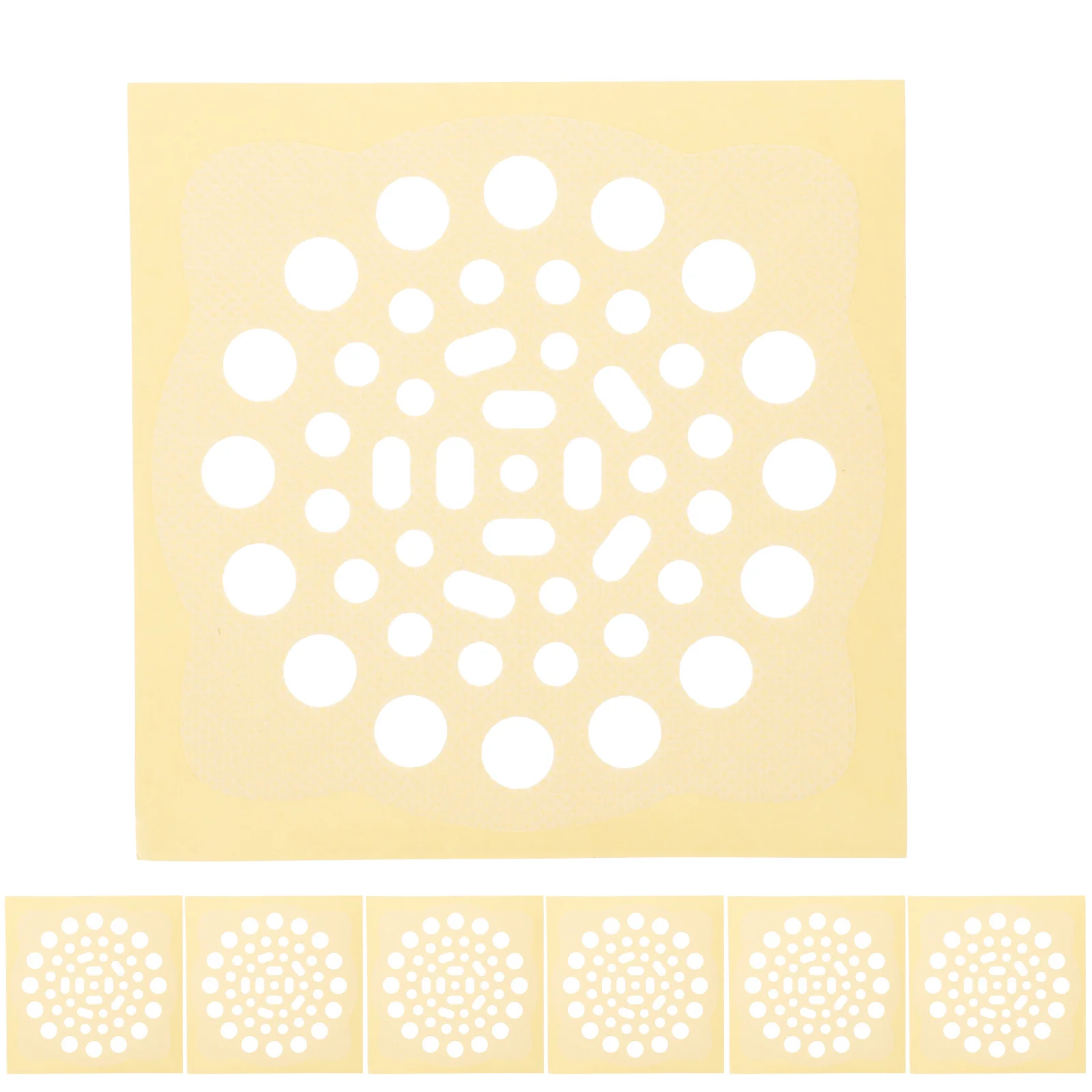 

4Pcs Shower Drain Sticker Disposable Bathroom Floor Drain Hair Catcher Anti Block Filter Stickers Floor Filter Sticker