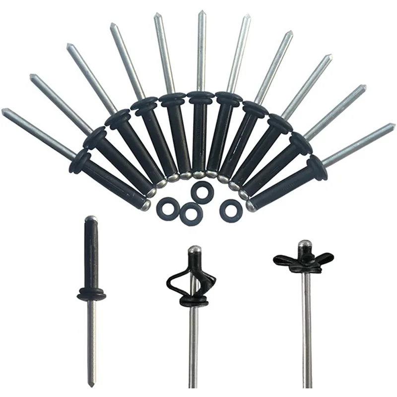 

80 шт. заклепка Tri-Grip с 80 уплотнительными кольцами, длинная ручка, тройная лампочка для установки глубокой воды, каяка, каноэ и лодки-B60B