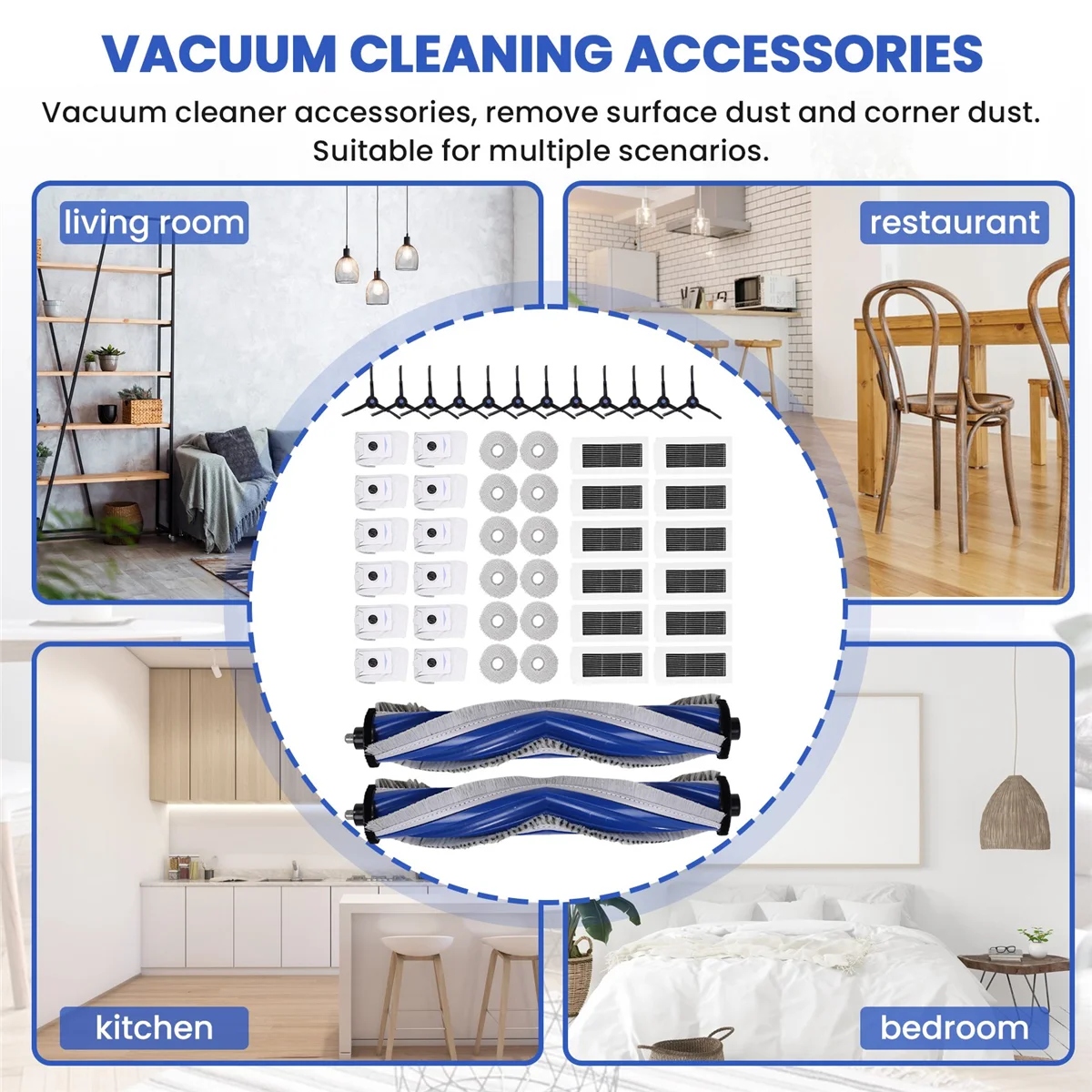

MARQ For Ecovacs Debot X5 OMNI / X5 PRO Robot Vacuum Parts Main Roller Side Brush Hepa Filter Mop Cloth Dust Bag Accessories
