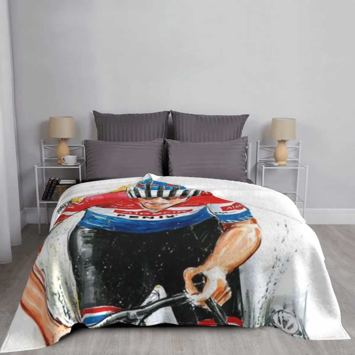 Van Der Poel Art Merch coperta velluto primavera autunno Mathieu Van Der Poel coperte leggere e traspiranti per il viaggio del letto