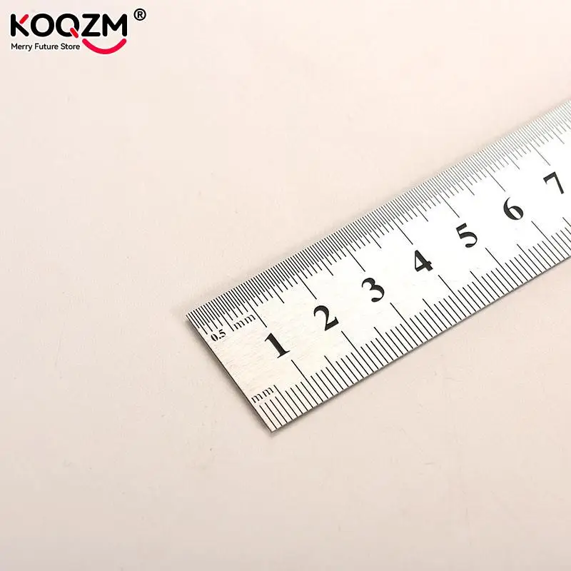 30cm Stainless Steel Metal Ruler Metric Rule Precision Double Sided Measuring Tool Stationery School Office Accessories Supplies